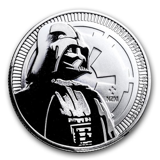 2017 Niue 1 oz Silver $2 Star Wars Darth Vader BU 2017 Niue 1 oz Silver $2 Star Wars Darth Vader BU